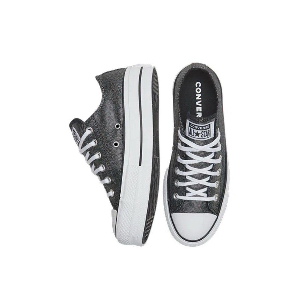 NWT IN BOX CONVERSE CHUCK TAYLOR ALL STARS METALLIC LIFT SNEAKERS SIZE 7 - Picture 12 of 14